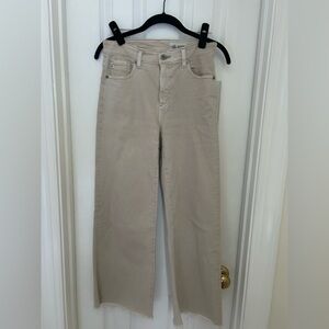 AG Wide Leg Khaki Jeans